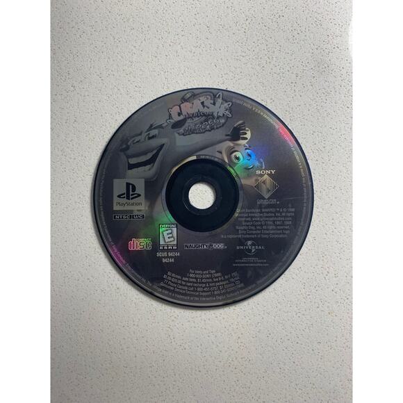 Crash Bandicoot Warped Sony PlayStation 1 PS1 Disc Only Tested and Working - Picture 1 of 1